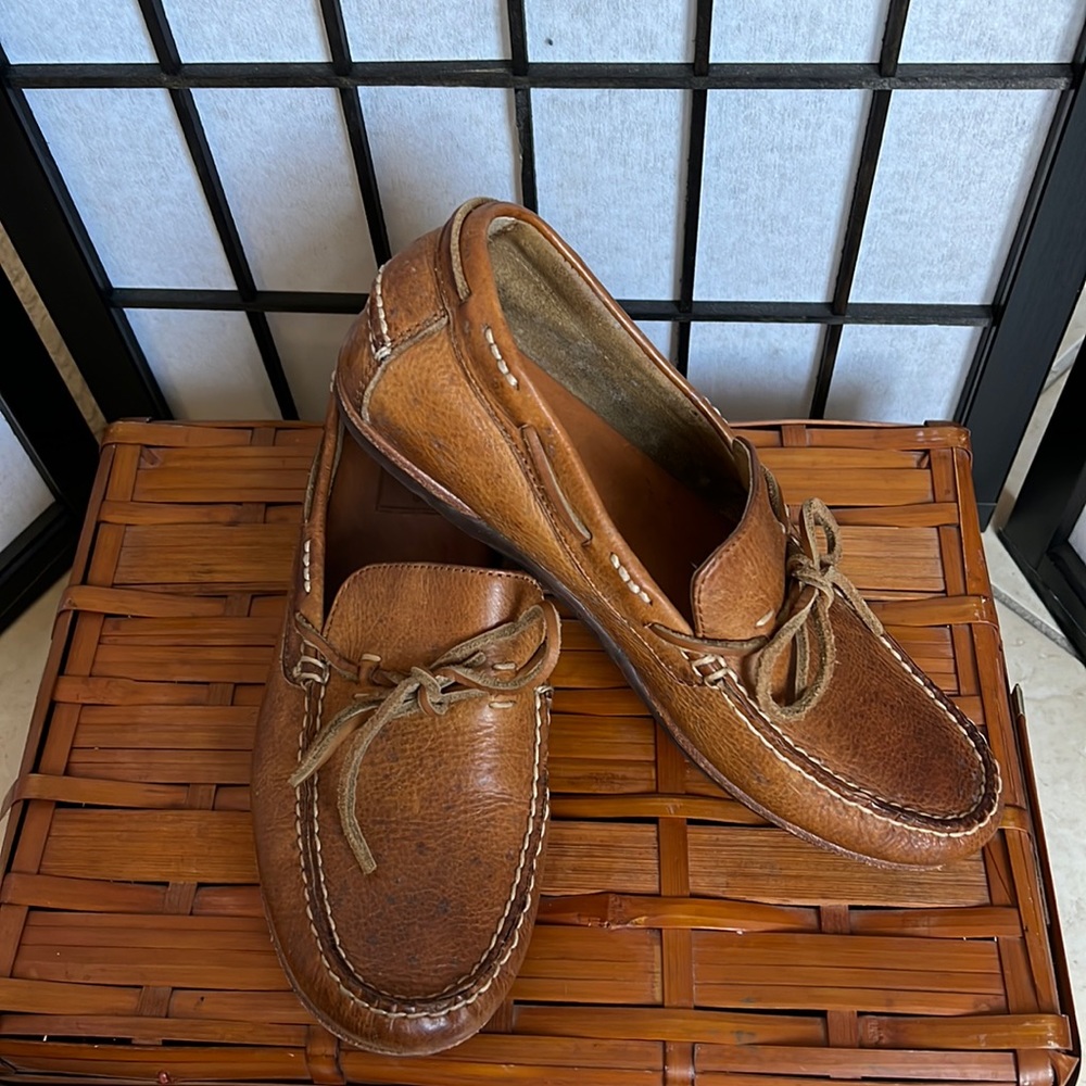 Frye Distressed Harris Tie Moccasins